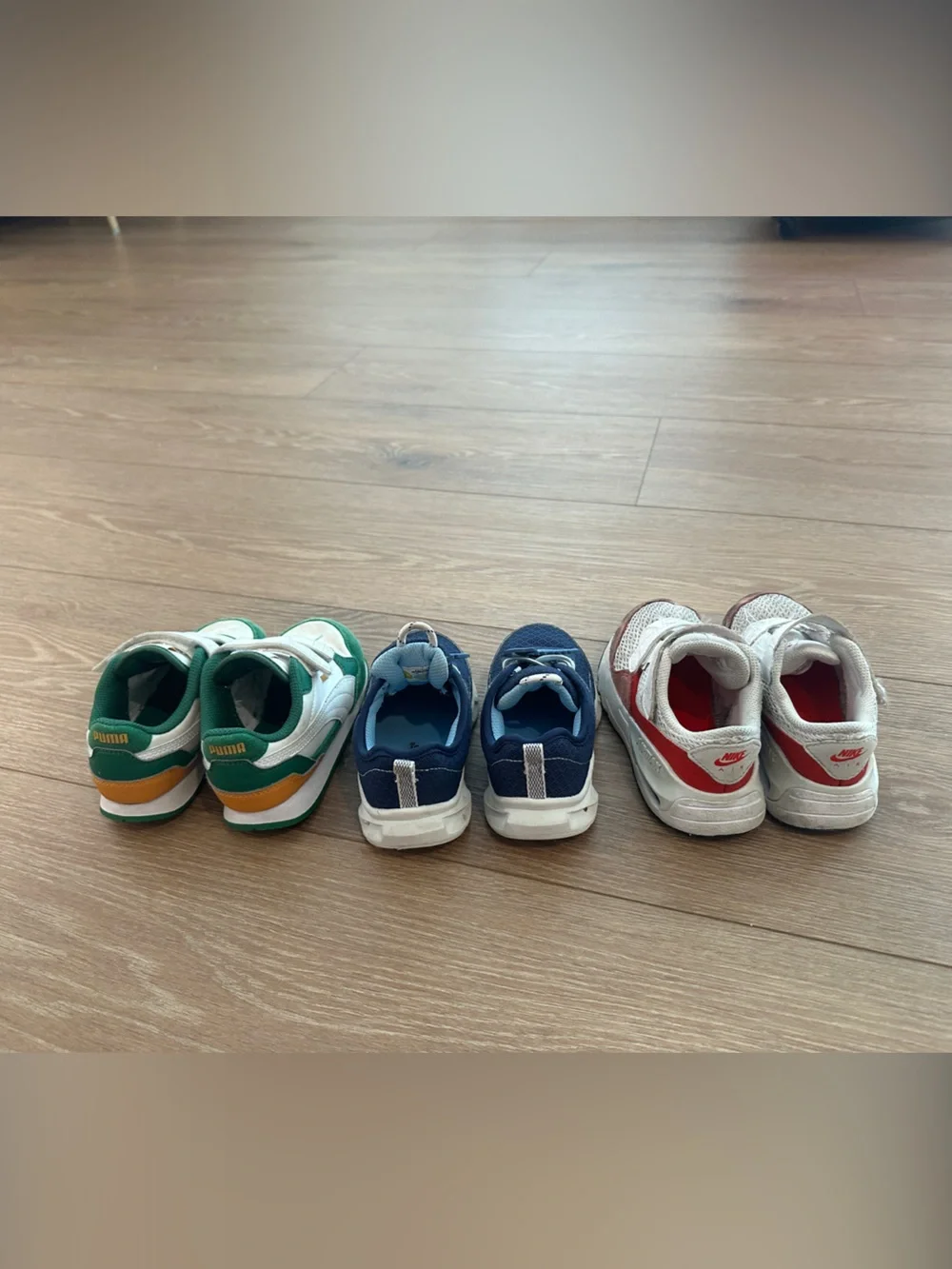 Kids Athletic Sneakers - Comfortable Slip-On Shoe- lot of 3 pairs